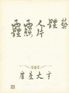 西西人体艺术裸体照片封面