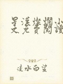 星汉灿烂小说全文免费阅读封面