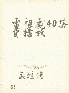 电视剧40集免费播放