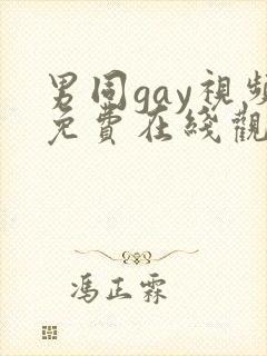 男同gay视频免费在线观看