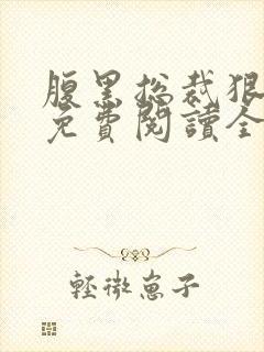 腹黑总裁狠给力免费阅读全文