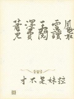 萧泽王雪凤小说免费阅读最新章节