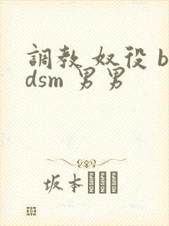 调教 奴役 bdsm 男男