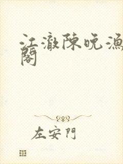 江澈陈晚渔笔趣阁