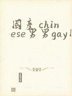 国产 chinese男男gay网站封面