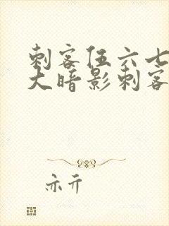 刺客伍六七之七大暗影刺客封面