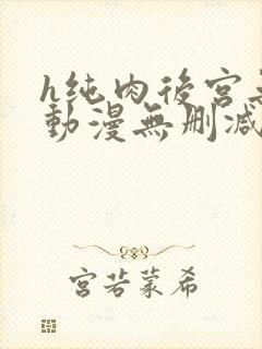 h纯肉后宫无修动漫无删减封面