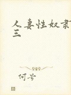 人妻性奴隶精品三