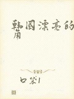 韩国漂亮的女主角