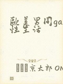 欧美男同gay性生活