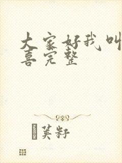 大家好我叫林小喜完整封面