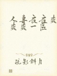 人妻夜夜爽天天爽爽一区