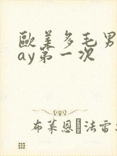 欧美多毛男同gay第一次