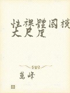 性裸体国模冰冰大尺度