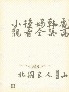 小后妈韩剧免费观看全集高清