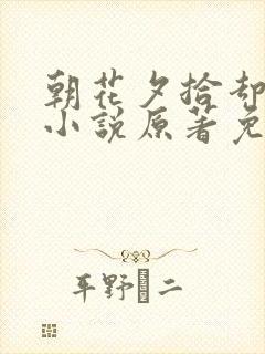 朝花夕拾却已迟小说原著免费阅读