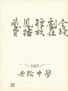 藏凤短剧全集免费播放在线观看高清