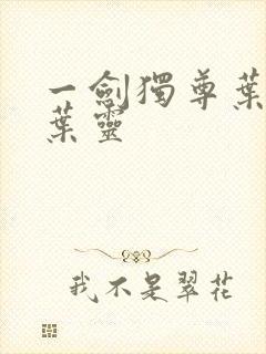 一剑独尊叶玄,叶灵封面