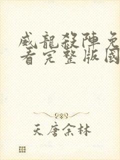 威龙杀阵免费观看完整版国语高清在线封面