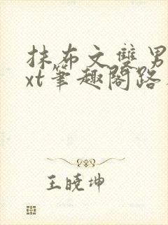 抹布文双男主txt笔趣阁路人封面