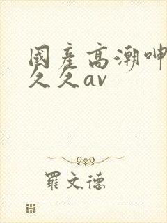 国产高潮呻吟久久久av