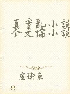 真实乱小说目录全文伦小说封面