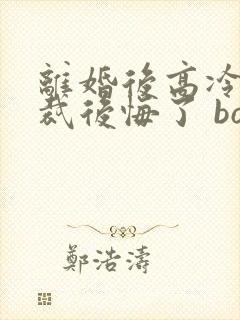 离婚后高冷女总裁后悔了 box novel封面