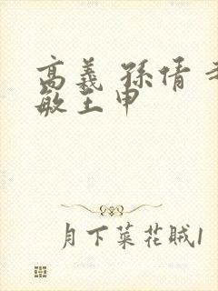 高义 孙倩 赵敏王申