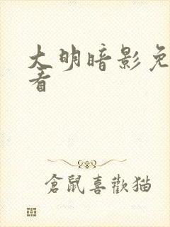 大明暗影免费观看