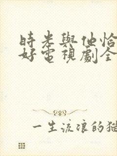 时光与他恰是正好电视剧全集免费观看封面