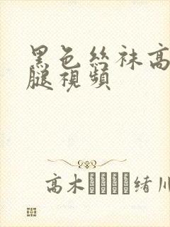 黑色丝袜高跟美腿视频