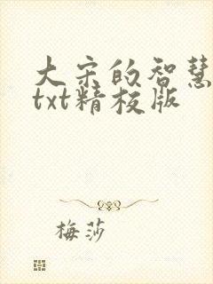 大宋的智慧全本txt精校版