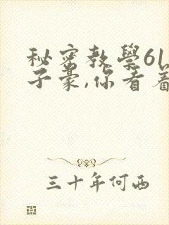秘密教学61话子豪,你看着我封面