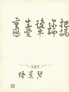 重生后你把对方恋爱军师搞到手了笔趣阁