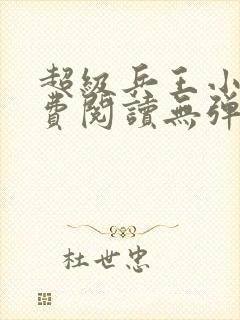 超级兵王小说免费阅读无弹窗