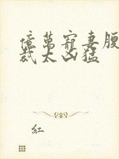 亿万宠妻腹黑总裁太凶猛