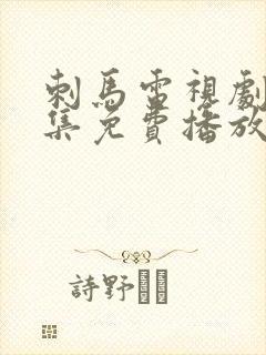 刺马电视剧40集免费播放国语版封面