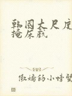 韩国大尺度无遮掩床戏