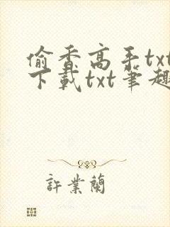 偷香高手txt下载txt笔趣阁封面