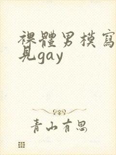 裸体男模写真全见gay