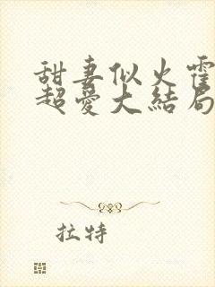 甜妻似火霍爷他超爱大结局