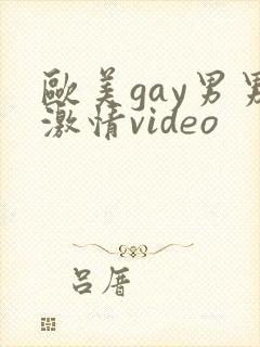 欧美gay男男激情video