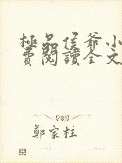 极品侯爷小说免费阅读全文封面