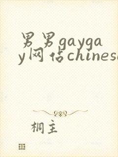 男男gaygay网站chinese