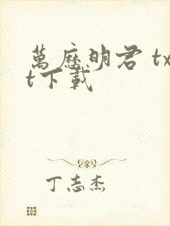 万历明君 txt下载