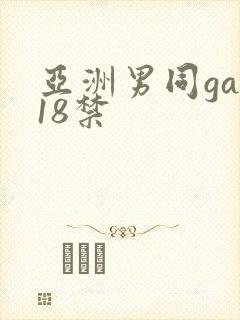 亚洲男同gay18禁
