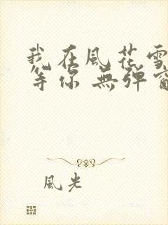 我在风花雪月里等你 无弹窗
