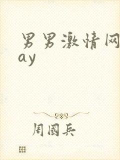 男男激情网站gay封面