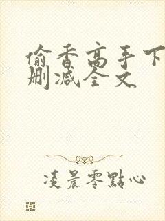 偷香高手下载无删减全文封面