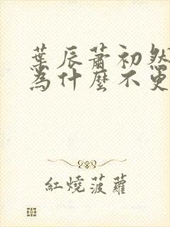 叶辰萧初然小说为什么不更新了